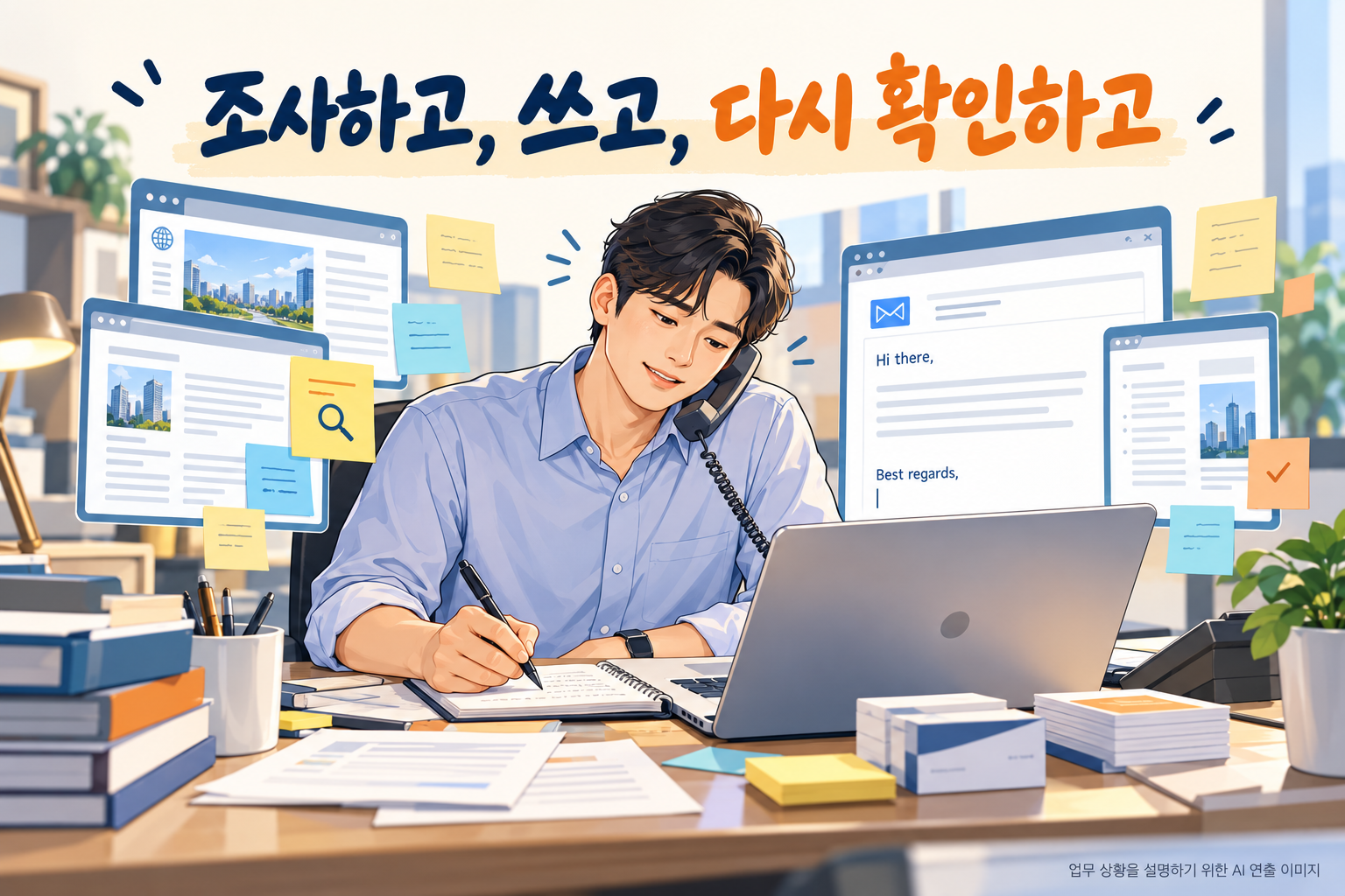 업체를 조사하고 메일을 쓰고 다시 확인하는 해외영업의 반복 업무